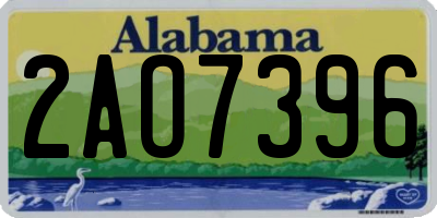 AL license plate 2AO7396