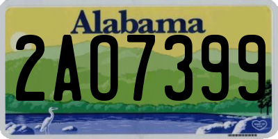 AL license plate 2AO7399