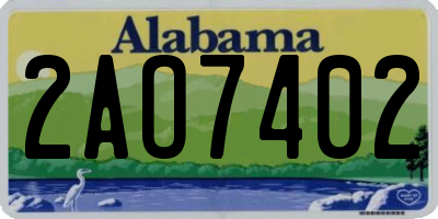 AL license plate 2AO7402