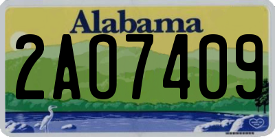 AL license plate 2AO7409