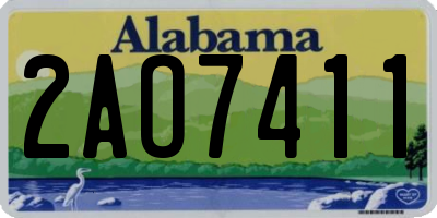 AL license plate 2AO7411