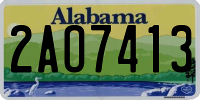 AL license plate 2AO7413