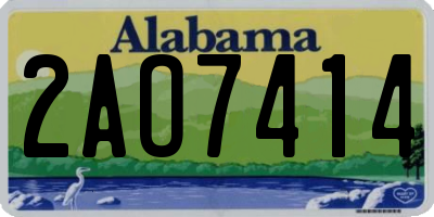 AL license plate 2AO7414