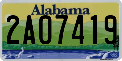 AL license plate 2AO7419