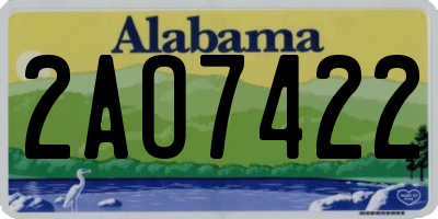AL license plate 2AO7422