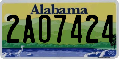 AL license plate 2AO7424