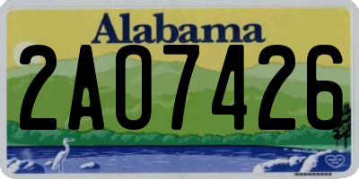 AL license plate 2AO7426