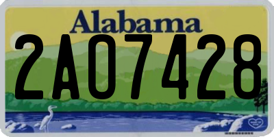 AL license plate 2AO7428