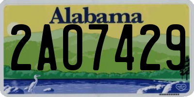 AL license plate 2AO7429