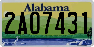 AL license plate 2AO7431
