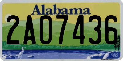 AL license plate 2AO7436