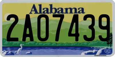 AL license plate 2AO7439