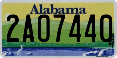 AL license plate 2AO7440