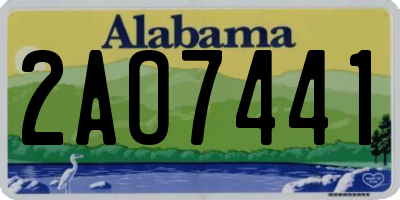 AL license plate 2AO7441