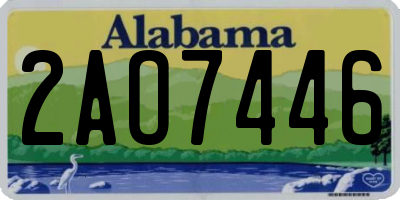 AL license plate 2AO7446