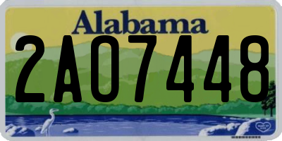 AL license plate 2AO7448