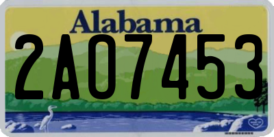 AL license plate 2AO7453
