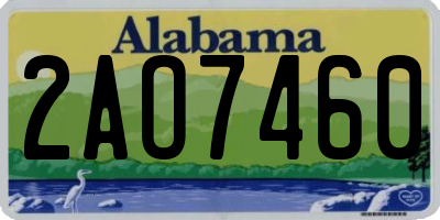 AL license plate 2AO7460