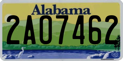 AL license plate 2AO7462
