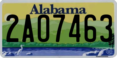 AL license plate 2AO7463