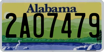 AL license plate 2AO7479