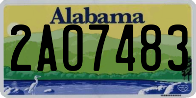AL license plate 2AO7483
