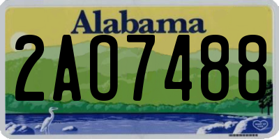 AL license plate 2AO7488