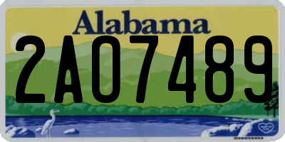 AL license plate 2AO7489