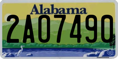 AL license plate 2AO7490