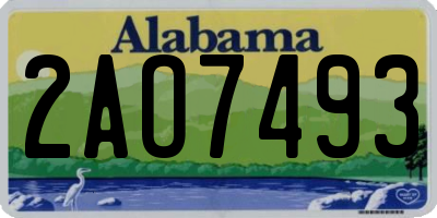 AL license plate 2AO7493
