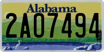 AL license plate 2AO7494