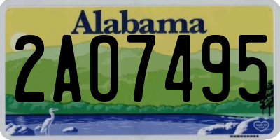 AL license plate 2AO7495