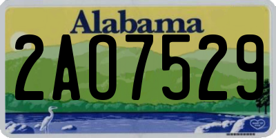 AL license plate 2AO7529