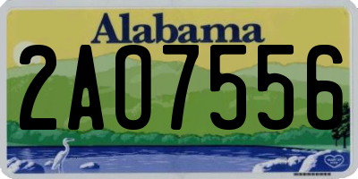 AL license plate 2AO7556