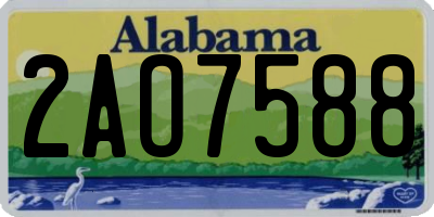 AL license plate 2AO7588