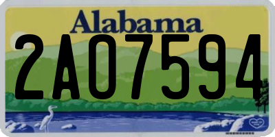 AL license plate 2AO7594