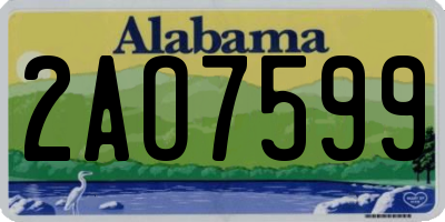 AL license plate 2AO7599