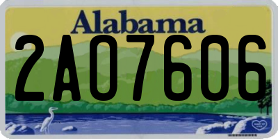AL license plate 2AO7606