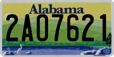 AL license plate 2AO7621