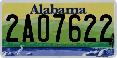 AL license plate 2AO7622