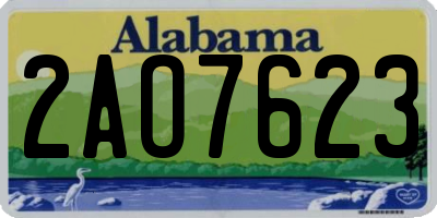 AL license plate 2AO7623