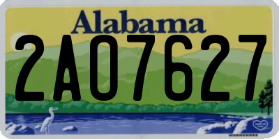 AL license plate 2AO7627