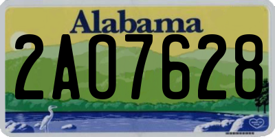 AL license plate 2AO7628