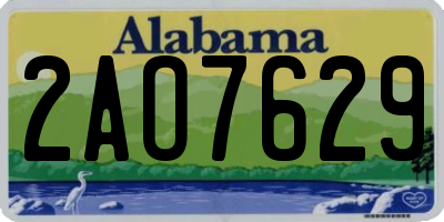 AL license plate 2AO7629