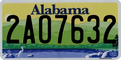AL license plate 2AO7632