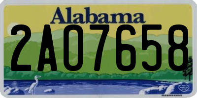 AL license plate 2AO7658