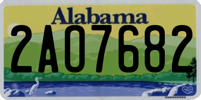 AL license plate 2AO7682