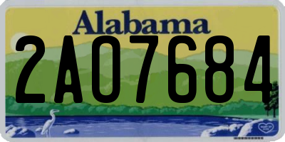 AL license plate 2AO7684