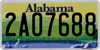 AL license plate 2AO7688