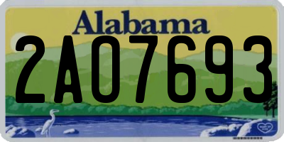 AL license plate 2AO7693